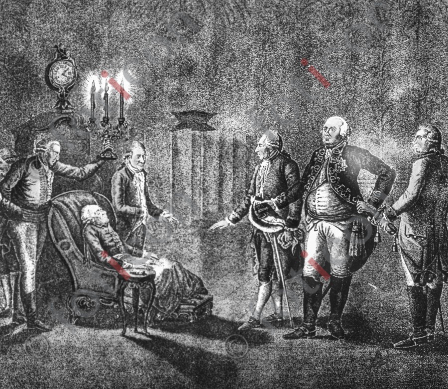 Tod Friedrichs des Grossen ; Death of Frederick the Great (foticon-simon-190-062-sw.jpg)